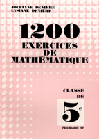 1200 EXERCICES DE MATHEMATIQUE CLASSE DE CINQUIEME