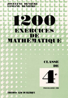 1200 EXERCICES DE MATHEMATIQUE CLASSE DE QUATRIEME